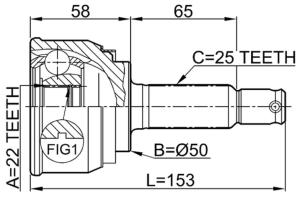 China 4950721000 Transmission Parts C.V Joint factory