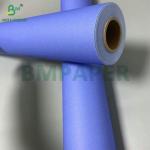 610mm x 50m A0 A1 80GSM Purplish Blue CAD Plotter Paper Roll