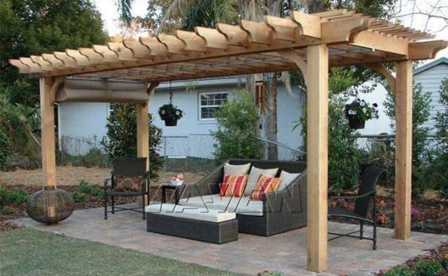 A Frame Pergola Patio Canopy Prefabricated Deck Pergola With Canopy
