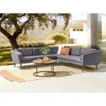 Modern Design Style Grey Cushion All Weather Fabric Sofa Set Furniture for Villa