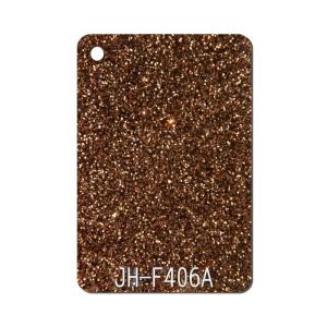 China 15mm Thickness Sparkle Acrylic Sheet Brown For Earrings Chains factory
