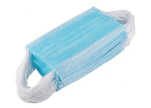 China Flexible Colored Printing Protective Face Mask , Disposable Face Mask Ultrasonic Weld factory