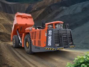 China Original VOLVO Engine DERUI Underground Dump Truck Payload 20 Tons factory