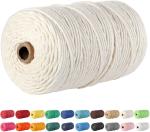 Nature Cotton 3 Strands 4mm Colour Cotton Rope for Customized Requirements