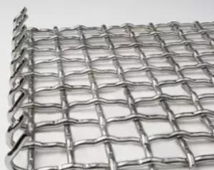 China BBQ Grill Stainless Steel Crimped Woven Wire Mesh Tray 8 10 12 14 20 Mesh factory