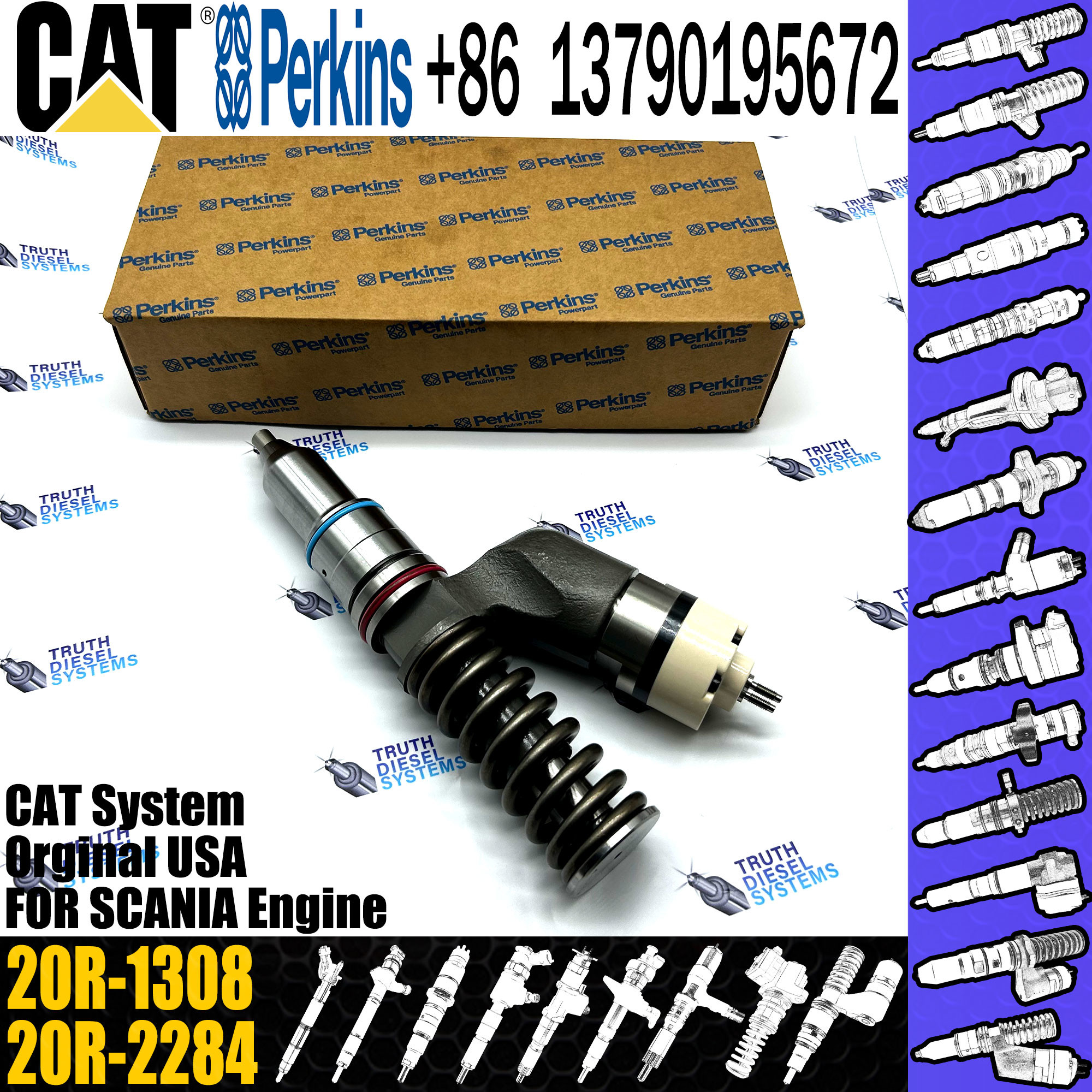 Cat C15 C18 Common Rail Injector 359-4050 3594050 20R-1308 20R1308 For Engine