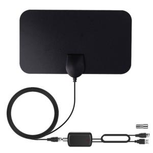 China Digital Indoor HD Television Antennas 80 Miles HDTV 28dBi Gain Flat Design factory