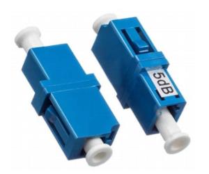China Metal LC/UPC Fixed Female-Female Fiber Optic Attenuator for Signal Attenuation factory