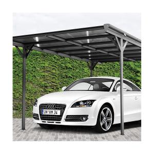 China Powder Coated Pent Roof Carport 1.1mm With High Snow Loaing factory