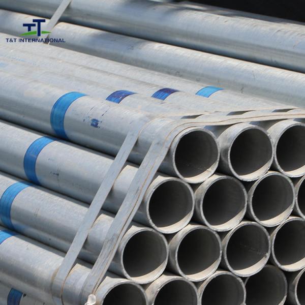 Hollow Section Hot Dip Galvanized Steel Pipe Zinc Coated Heavy Duty For Gas Oil