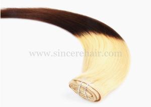 China Hot Selling 24&quot; Clip In Hair Extensions for Sale, Hot 60 CM Long STB OMBRE Remy Human Hair Extensions Clips-In For Sale factory