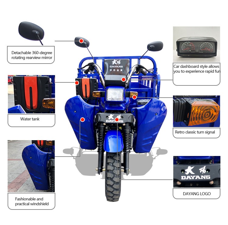 2021 Rear Spring Leafs 4 2 320 *80 Citycoco Electric Scooter Tricycles for Adult Trike