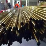 Gold Stainless Steel Pipe Tube Mirror Finish 201 304 316 For Handrail Balustrade