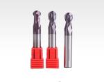 Straight Shank Solid Carbide Ball Nose End Mills PM-2BL-R1.0~R10.0 Nano TiAIN