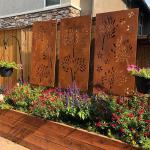 SGS Certified Metal Garden Products Rusted Steel Screens Customizable