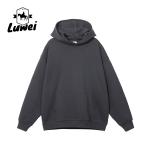 Embroidery Custom Quality Gym Sports Polyester Washed Oversize Sweatshirt White