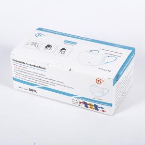 China Disposable Earloop Face Mask 3 Ply Non Woven factory