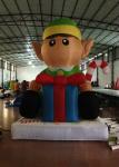 Lovely Cartoon Inflatable Christmas Decorations Pear 3.5 X 2.5 X 4m Fire