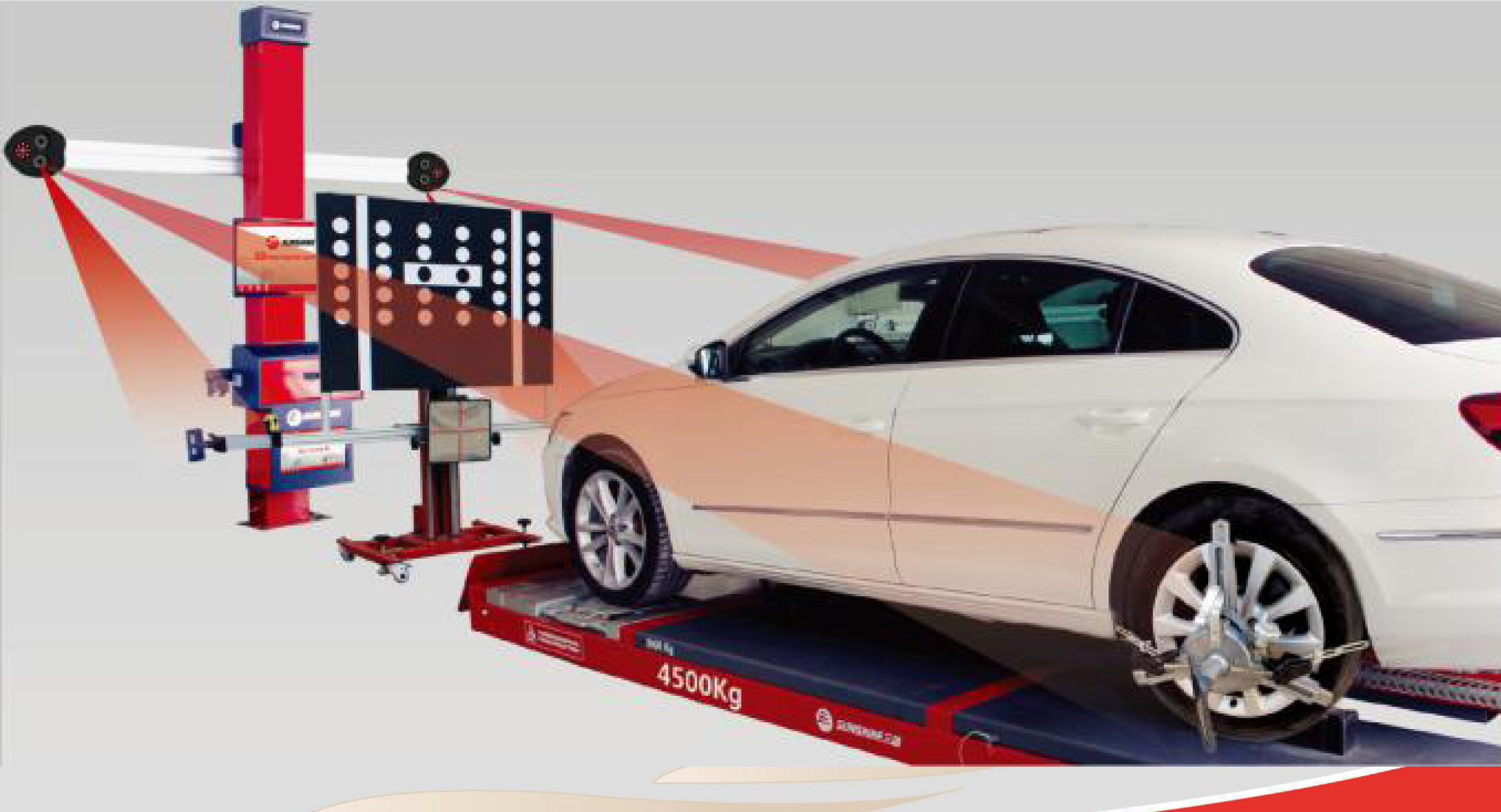 Sunshine Aligner Movable Wheel Alignment Equipment With Dual Screen And Optional ADAS