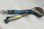 Soft Ribbon Material Promotional Printing Satin Lanyard With Custom Logo
