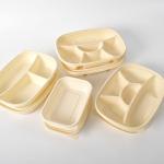Custom Disposable Cornstarch Lunch Box Restaurant Tableware Dinner Packaging
