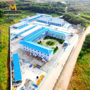 China Promotion Sandwich Panel Homes Prefabricated Camp With Portable Dormitory And Toilet factory