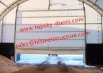 Hoist-up Fabric Doors With Mullions Multiple-door Versions Withstands High Wind