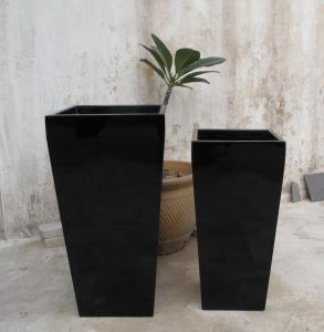 China Modern Fiberglass Flower Pots Real or Artificial Tree Planters Customizable factory