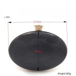 Hot sale 21.7 cm ball shape shiny gold box shell purse metal frame for handbag