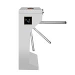 Stainless Steel Train Turnstiles , Semi auto Drop Arm Turnstile For Harsh