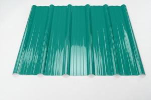 China Trapeziod Pattern Pvc Plastic Roof Tiles Heat Insulated Sound Proof factory