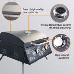 Portable Smokeless BBQ Gas Stove with Griller and Large Capacity Steel Folding