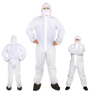 China 1 Or 2 Ways Zip PP Non Woven Coverall Medical Disposable Polypropylene Coveralls factory