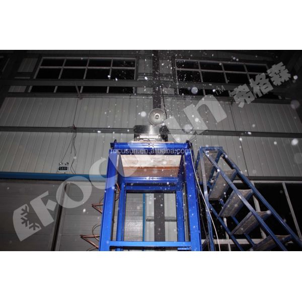 1000kg Ice Storage Capacity Artificial Snow Making Machine Design Real Snow Feeling