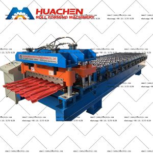 China Automatic Roof Tile Making Glazed Roll Forming Machine on sale