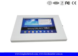 China White Metal Secure Ipad Kiosk Enclosure For The Galaxy Tab 10.1 Inch factory