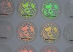 Custom design print security holographic label with black serial number
