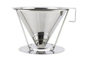 China Light Weight Stainless Steel Coffee Dripper 125mm Diameter For Brewing Coffee factory