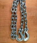 Blue and White Zinc Coated 5000 lbs Trailer Safety Chain with Customizable