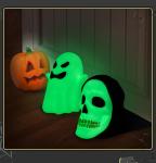 Noctilucent Skeleton Halloween Door Stopper Wedge Non Phthalate PVC Material