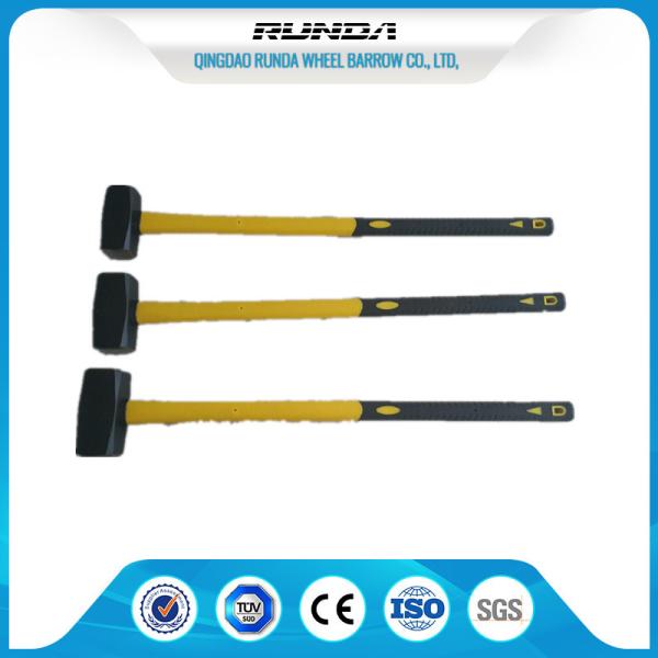 China Solid Steel Hardware Hand Tools Stone Hammer SL111 Fiberglass Handle Germany Model factory