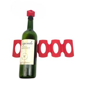 China Wine Stacker Foldable Silicone Wine Bottle Holder Perfect For Kitchen Cabinet And Fridge factory