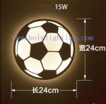 Super-thin Acrylic LED Fashion Modern LED Wall Lamp Football Shape Bedside Light