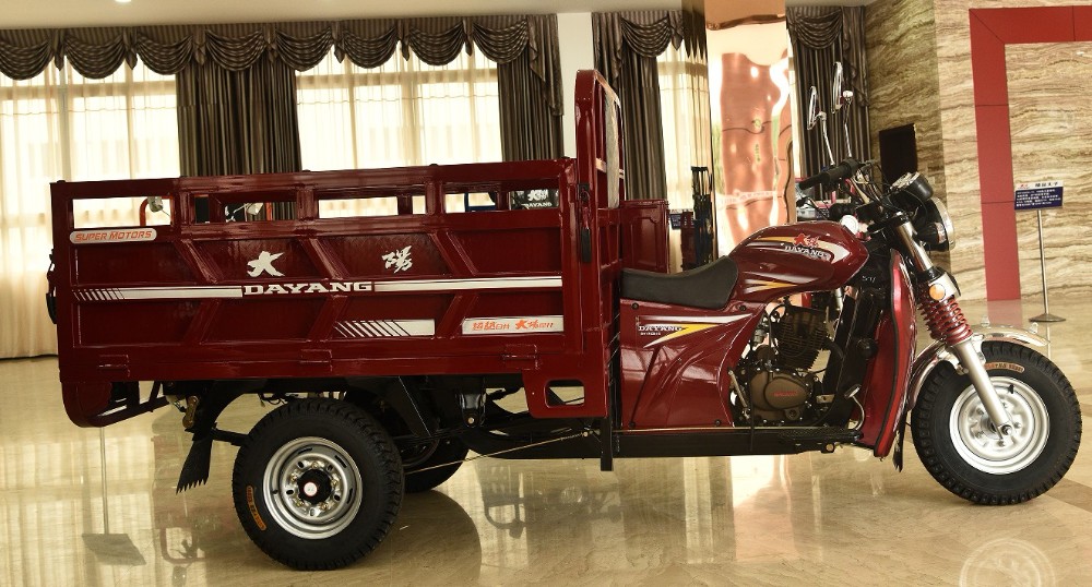 800 KGS DAYANG Gasoline Tricycle with Lifan 200cc Engine and Rear Axle Semi Floating