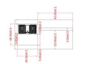 China UHF RFID Jewelry label LAB103 , Passive Jewelry Tamper proof Tracking Security UHF Rfid Tag Jewellery Label factory