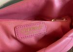 17cm Length Chain Shoulder Bag Daily Travel With Shallow Gold Hardware