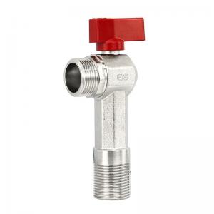 China Bathroom Toilet 2 Way Angle Valve Standard Cold Water Tap Angle Valve factory