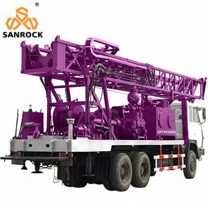 China Truck Mounted Water Well Drill Rig With Compressor 1000m Water Borehole Drilling Equipment factory