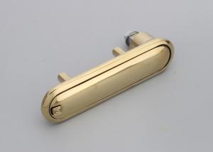 China Gold Plated Safe Handle Replacement , Bright Metal Furniture Handles Zinc Alloy factory
