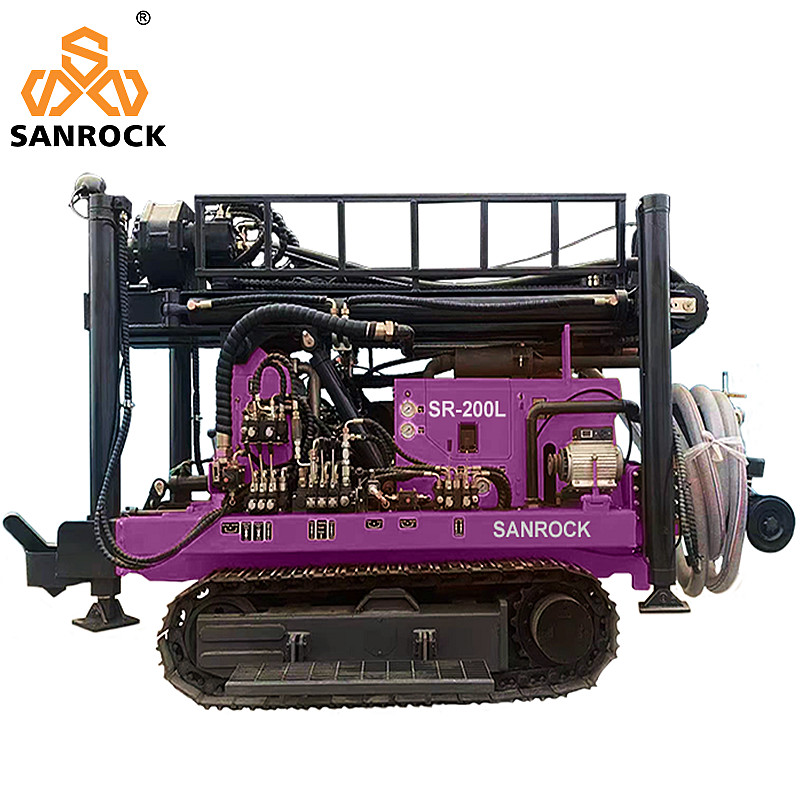 Portable Well Drilling Rig Bore hole Deep 200m Hydraulic Water Well Drilling Equipment